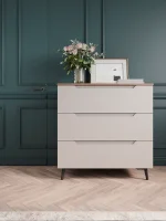 Комод Роза 900 орех франклин/бежевый скин тренто Комод Роза 900 орех франклин/бежевый скин тренто