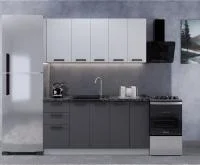 Кухня Фортуна 1.6 белый/графит