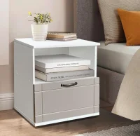 Тумба прикроватная ТПР-3 белый/латте Тумба прикроватная ТПР-3 белый/латте