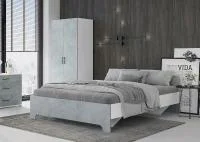 Кровать Victor (Виктор) белый/бетон Кровать Victor (Виктор) белый/бетон