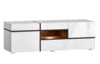 Тумба ТВ Мадера белый глянец