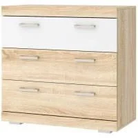 Комод Соната КС-900 дуб сонома/белый глянец Комод Соната КС-900 дуб сонома/белый глянец