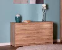 Комод Кастор 6 ящиков сонома Комод Кастор 6 ящиков сонома