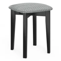 Табурет Мерлин-2 венге, ткань атина серебро