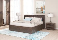 Кровать 1,6 Кэт-4 арт.001-М1 венге/caiman темный Кровать 1,6 Кэт-4 арт.001-М1 венге/caiman темный