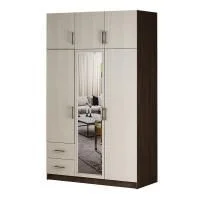 Шкаф трёхстворчатый с ящиками 1290х2100х560 венге/лоредо