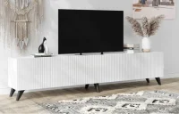 Тумба ТВ Сканди с опорами белый глянец