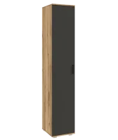 Пенал Белла (гостиная) графит/дуб крафт