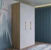 Шкаф 3-х створчатый Копенгаген дуб сонома/белый матовый