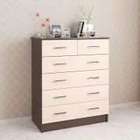 Комод Катрин-5 венге/дуб молочный Комод Катрин-5 венге/дуб молочный