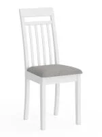 Стул Гольф-11 белый, ткань велюр серый 63 Стул Гольф-11 белый, ткань велюр серый 63