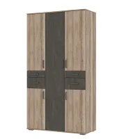 Шкаф Соло-2 (Нельсон ШК-02) дуб каньон/железный камень