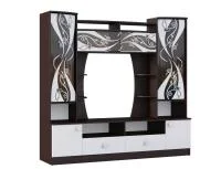 Центральная часть Женева венге/белый глянец