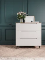 Комод Роза 900 орех франклин/белый софт тренто Комод Роза 900 орех франклин/белый софт тренто