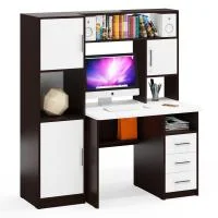 Компьютерный стол с пеналом СК-9 венге/белый