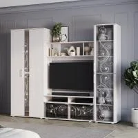 Модульная гостиная Флоренция ясень белый