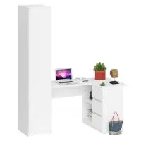 Комплект Мори Стол компьютерный МС-16 + Пенал МШ 400.1 белый