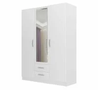 Шкаф 3-х дверный Село С 5.14 с зеркалом белый