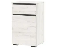 Тумба Гретта 1С1Я дуб крафт белый/антрацит Тумба Гретта 1С1Я дуб крафт белый/антрацит