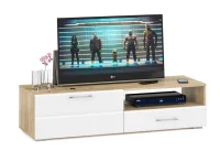 Тумба под ТВ Ларго 1.4 дуб сонома/белый глянец
