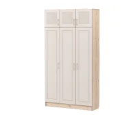 Шкаф 3-х дверный Вега гикори джексон/керамик софт