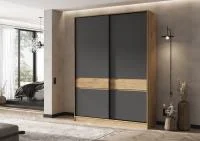 Шкаф-купе Роджина 1800 дуб крафт/графит