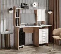 Стол компьютерный №5 ясень шимо темный/ясень шимо светлый