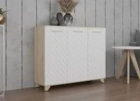 Комод Стокгольм дуб сонома/белый матовый Комод Стокгольм дуб сонома/белый матовый