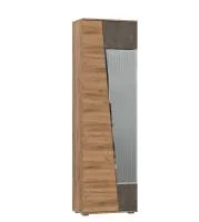 Шкаф 2-х створчатый Соренто (Прихожая) дуб крафт золотой/бетон темный