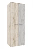 Шкаф Бостон ШК-800 дуб крафт серый/бетонный камень