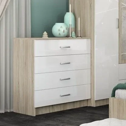 Комод Софи СКМ 800.1 дуб сонома/белый глянец Комод Софи СКМ 800.1 дуб сонома/белый глянец