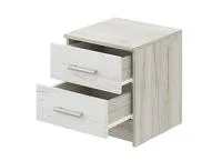 Тумба прикроватная Гармония ТБ-601 дуб крафт белый/дуб крафт серый Тумба прикроватная Гармония ТБ-601 дуб крафт белый/дуб крафт серый