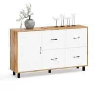 Комод 125-1504 дуб вотан/белый Комод 125-1504 дуб вотан/белый