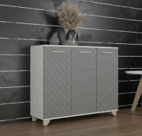 Комод Стокгольм белый/серый графит Комод Стокгольм белый/серый графит