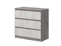 Комод Соната №2 800 дуб крафт серый/дуб крафт белый Комод Соната №2 800 дуб крафт серый/дуб крафт белый