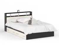 Кровать Камелия с ящиками венге/дуб лоредо Кровать Камелия с ящиками венге/дуб лоредо