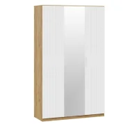 Шкаф комбинированный Хилтон дуб крафт золотой/белый матовый