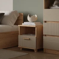 Тумба прикроватная Ньерд дуб вотан/ива пепельная Тумба прикроватная Ньерд дуб вотан/ива пепельная