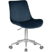Компьютерное кресло LM-9518 синий велюр