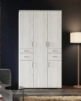 Шкаф Соло-2 (Нельсон ШК-02) дуб крафт белый