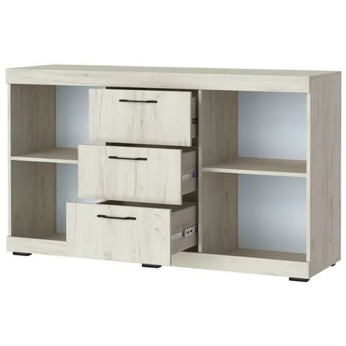 Комод Соната КС-1500 дуб крафт белый/антрацит Комод Соната КС-1500 дуб крафт белый/антрацит