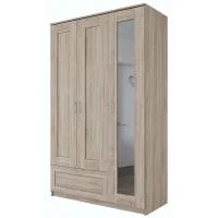 Шкаф комбинированный Сириус 3 двери и 1 ящик дуб сонома