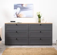 Комод Остин 16.240 серый графит/дуб крафт золотой Комод Остин 16.240 серый графит/дуб крафт золотой