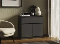Комод Челси 800 (1 ящик 2 двери) графит Комод Челси 800 (1 ящик 2 двери) графит