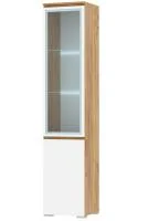 Пенал витрина Гретта 1В1С дуб крафт золотой/белый Пенал витрина Гретта 1В1С дуб крафт золотой/белый