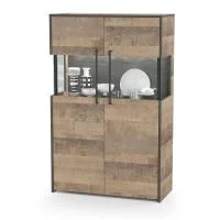 Комод с витриной Трувор 13.306 дуб гранж песочный/интра Комод с витриной Трувор 13.306 дуб гранж песочный/интра