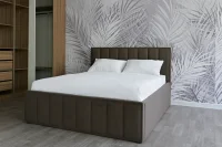 Кровать Лана 180х200 с подъемным механизмом, велюр шоколад Кровать Лана 180х200 с подъемным механизмом, велюр шоколад