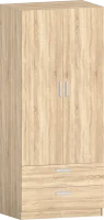 Шкаф 2-х дверный с ящиками Лотос 8.023 дуб сонома