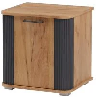 Тумба прикроватная Ольга-2 дуб золотистый/антрацит Тумба прикроватная Ольга-2 дуб золотистый/антрацит