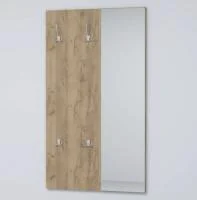 Вешалка с зеркалом Эго ВЗ-1 дуб крафт золотой